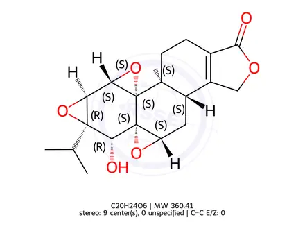 Chemical structure of Triptolide