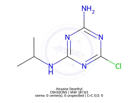 Chemical structure of Atrazine Desethyl