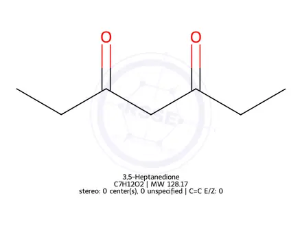 Chemical structure of 3,5-Heptanedione