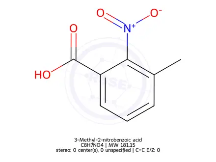 Chemical structure of 3-Methyl-2-nitrobenzoic acid
