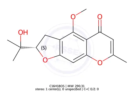 Chemical structure of 5-O-METHYLVISAMMINOL