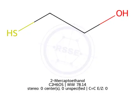 Chemical structure of 2-Mercaptoethanol