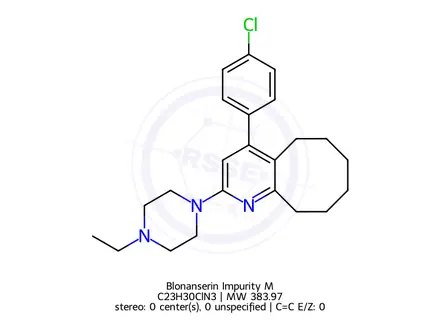 Chemical structure of Blonanserin Impurity M