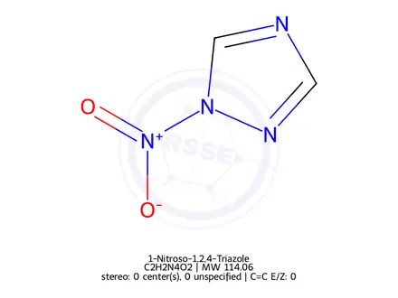 Chemical structure of 1-Nitro-1H-1,2,4-triazole
