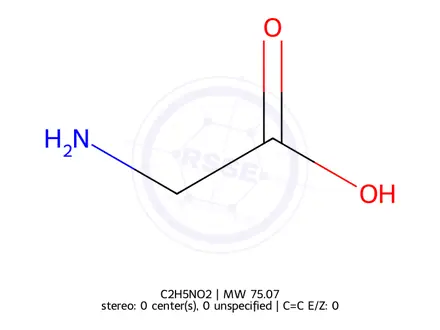 Chemical structure of Glycine