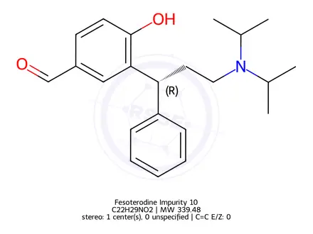 Chemical structure of Fesoterodine Aldehyde of Diol