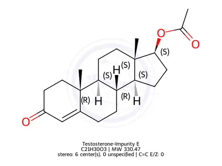 Chemical structure of Testosterone-Impurity E