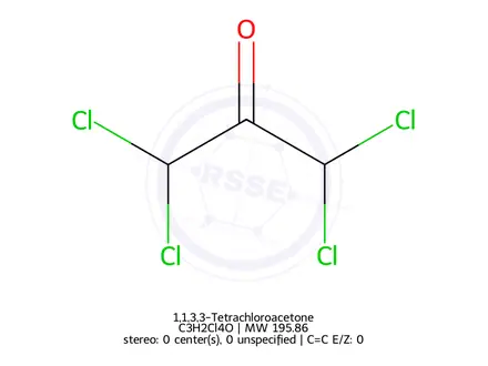 Chemical structure of 1,1,3,3-Tetrachloroacetone