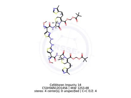 Chemical structure of Cefditoren Impurity 14