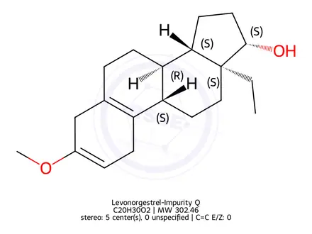 Chemical structure of Levonorgestrel-Impurity Q