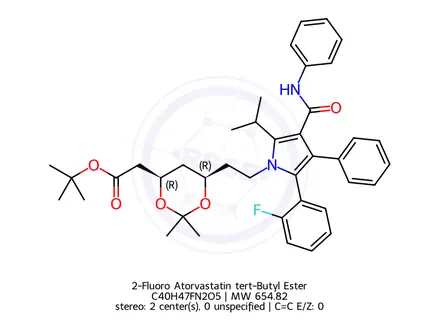 Chemical structure of 2-Fluoro Atorvastatin tert-Butyl Ester
