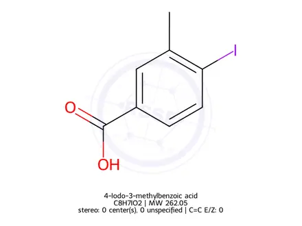 Chemical structure of 4-Iodo-3-methyl benzoic acid