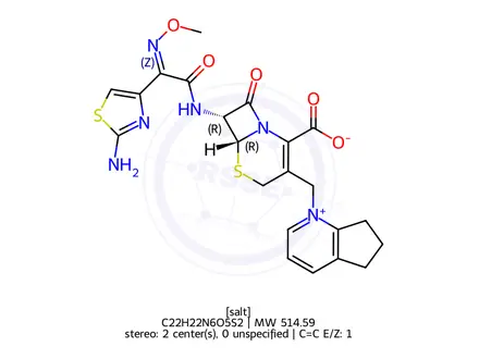 Chemical structure of Cefpirome