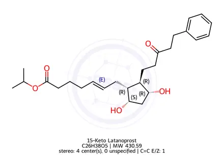 Chemical structure of 15-Keto Latanoprost