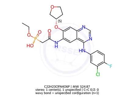 Chemical structure of Afatinib impurity 111