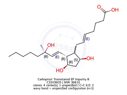 Chemical structure of Carboprost Trometamol EP Impurity B