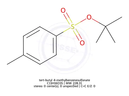 Chemical structure of tert-butyl 4-methylbenzenesulfonate