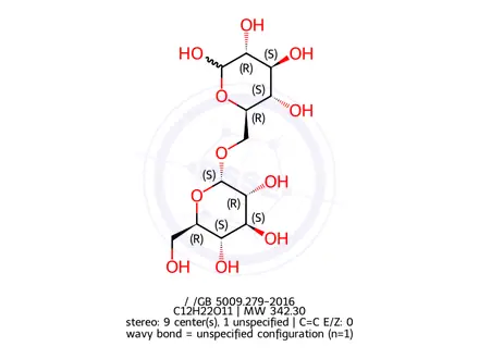 Chemical structure of Isomaltose