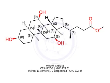 Chemical structure of Methyl Cholate
