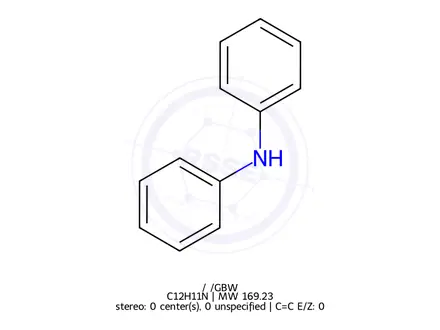 Chemical structure of Diphenylamine