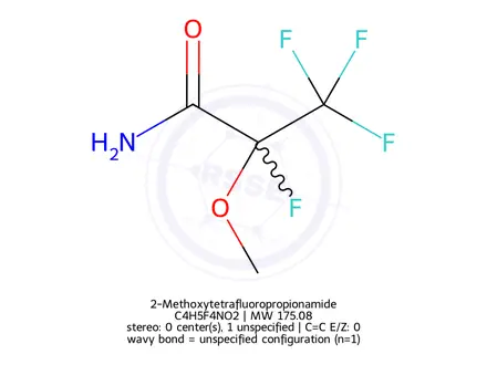 Chemical structure of 2-Methoxytetrafluoropropionamide