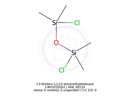 Chemical structure of 1,3-Dichloro-1,1,3,3-tetramethyldisiloxane
