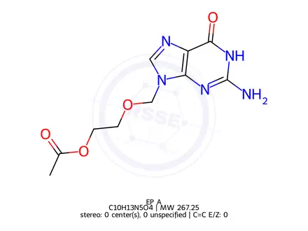 Chemical structure of Acyclovir Impurity A