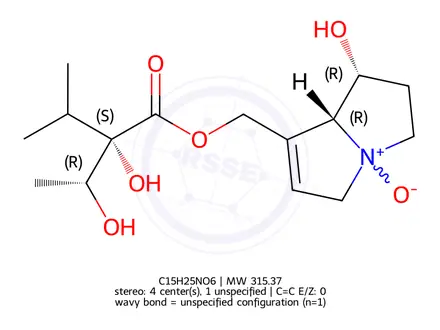 Chemical structure of Intermedine N-oxide