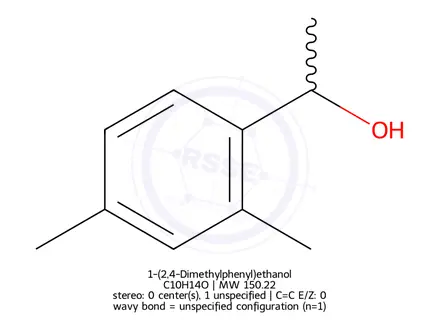 Chemical structure of 1-(2,4-Dimethylphenyl)ethanol