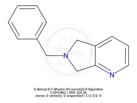 Chemical structure of 6-Benzyl-6,7-dihydro-5H-pyrrolo[3,4-b]pyridine