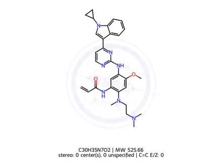 Chemical structure of Almonertinib