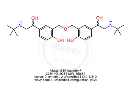 Chemical structure of Albuterol EP Impurity F