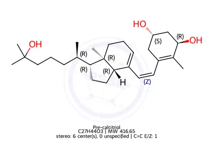 Chemical structure of Pre-calcitriol