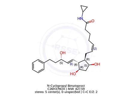 Chemical structure of N-Cyclopropyl Bimatoprost