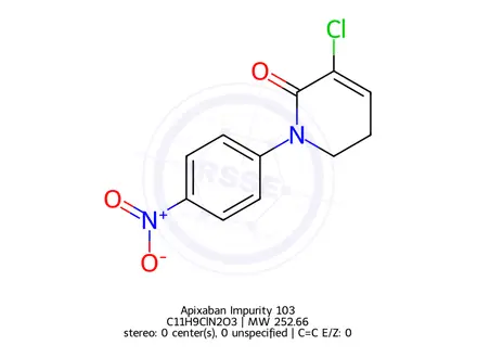 Chemical structure of Apixaban Impurity 103