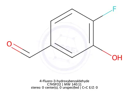 Chemical structure of 4-Fluoro-3-hydroxybenzaldehyde