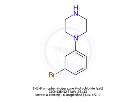 Chemical structure of 1-(3-Bromophenyl)piperazine