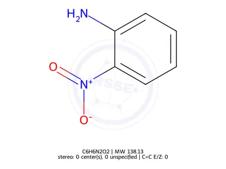 Chemical structure of o-Nitroaniline