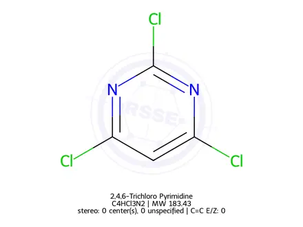 Chemical structure of 2,4,6-Trichloropyrimidine