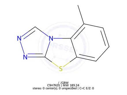 Chemical structure of Tricyclazole