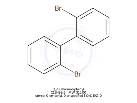 Chemical structure of 2,2'-Dibromobiphenyl