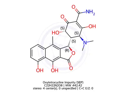 Chemical structure of Oxytetracycline Impurity D(EP)