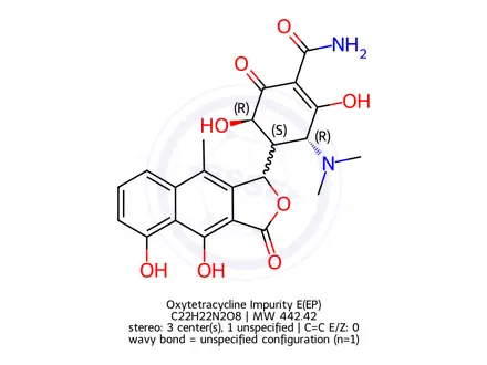 Chemical structure of Oxytetracycline Impurity E(EP)