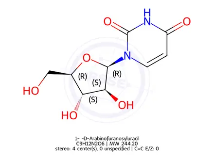 Chemical structure of Uracyl Arabinoside