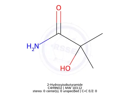 Chemical structure of 2-Hydroxyisobutyramide