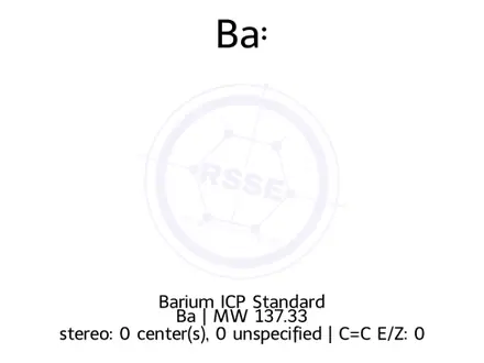 Chemical structure of Barium ICP Standard