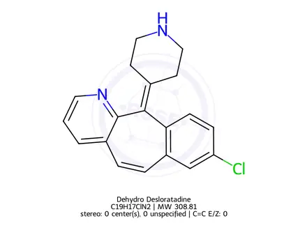 Chemical structure of Dehydro Desloratadine
