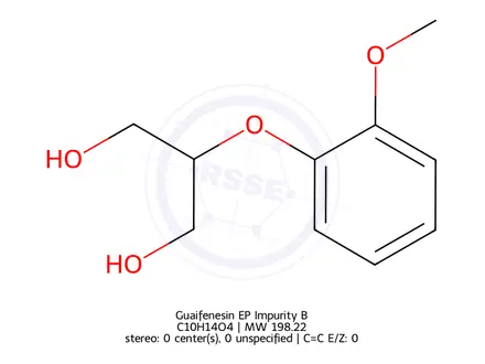 Chemical structure of Guaifenesin EP Impurity B