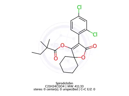 Chemical structure of Spirodiclofen