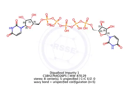 Chemical structure of Diquafosol Impurity 1